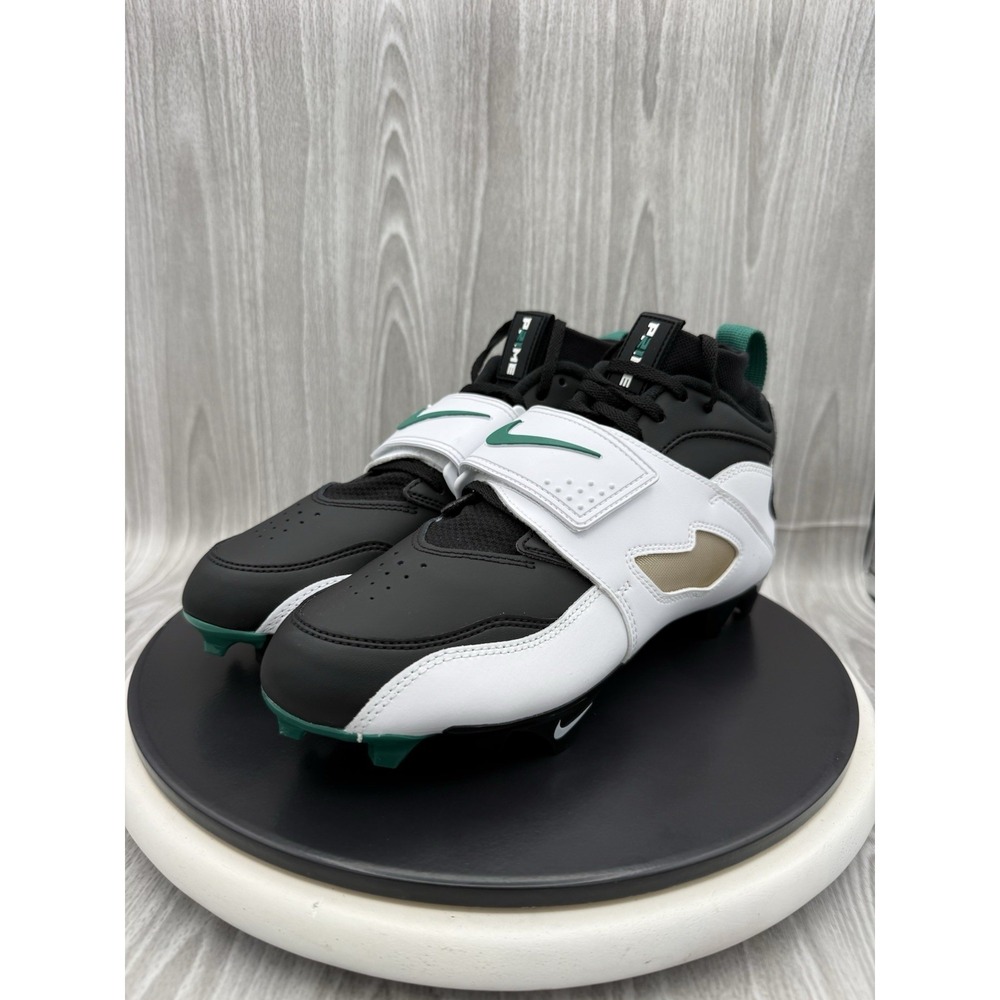 Nike Vapor Edge Diamond Turf 93 TD Sz 7.5 White Black Football Cleats HF5298-102
